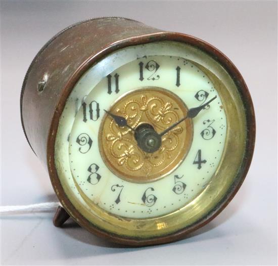 British United clock drum timepiece(-)